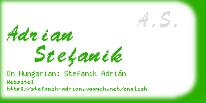 adrian stefanik business card